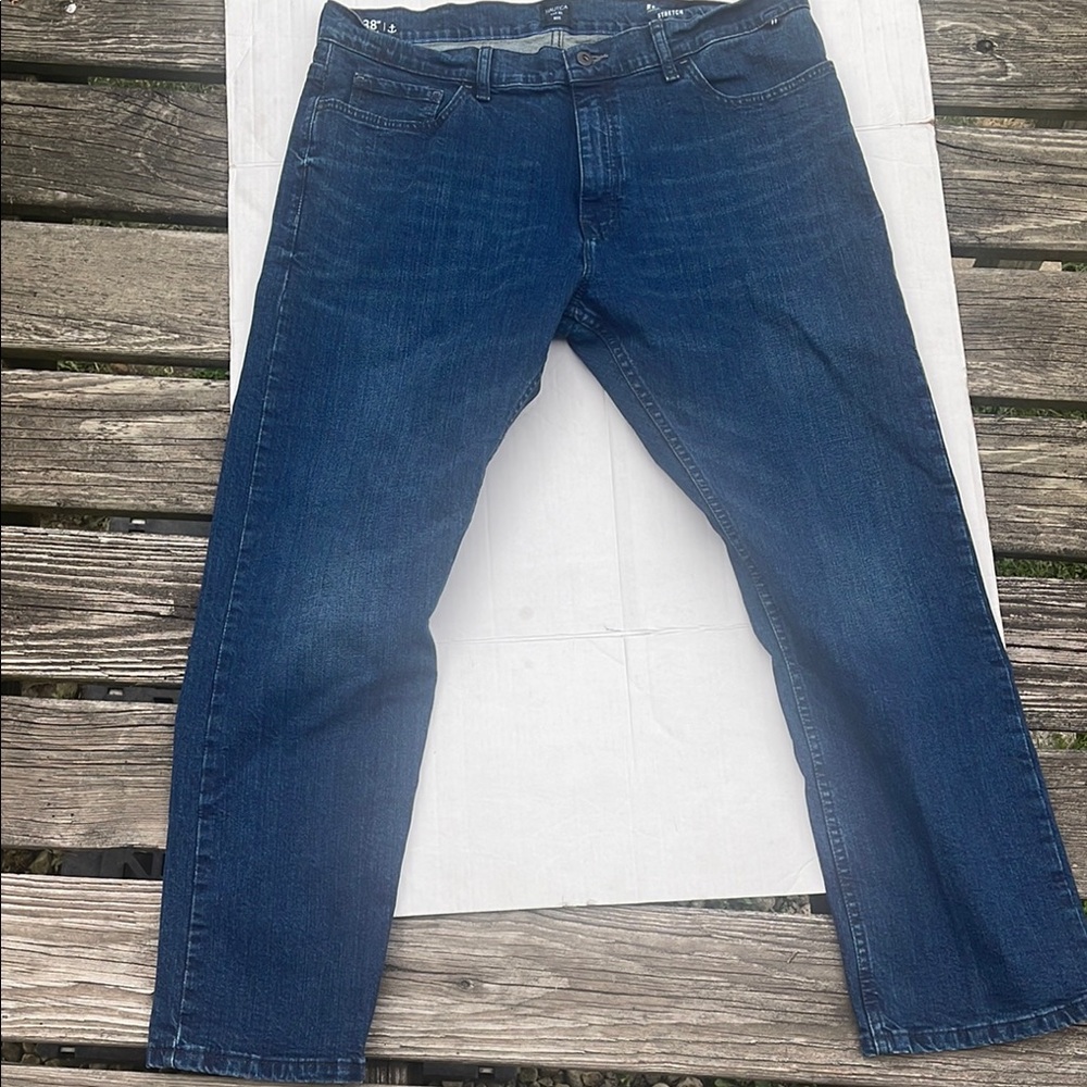 Nautica Blue Relaxed Fit Jeans with Classic Indigo Wash